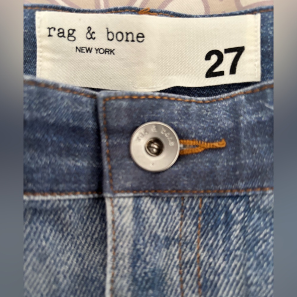 Rag & Bone Patchwork Blue Jeans - image 4